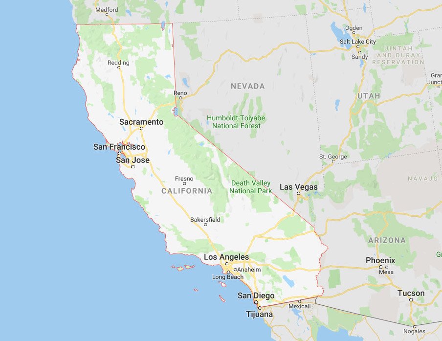 California Map Bg 